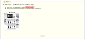 Installing a Template Via the Theme Installer in PrestaShop