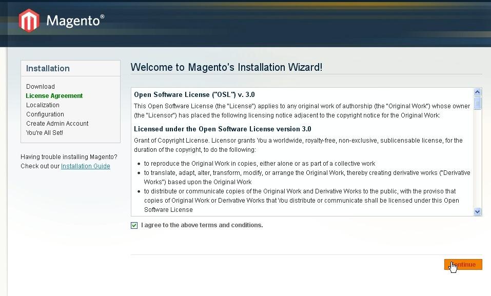 Magento Installation Wizard