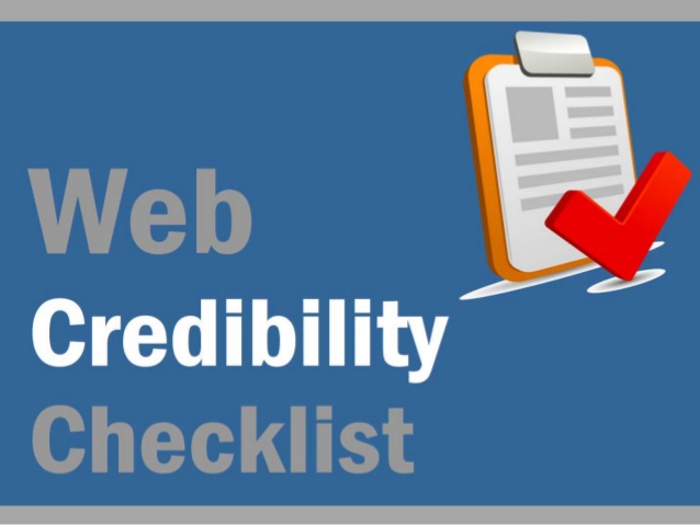 Web Credibility Checklist