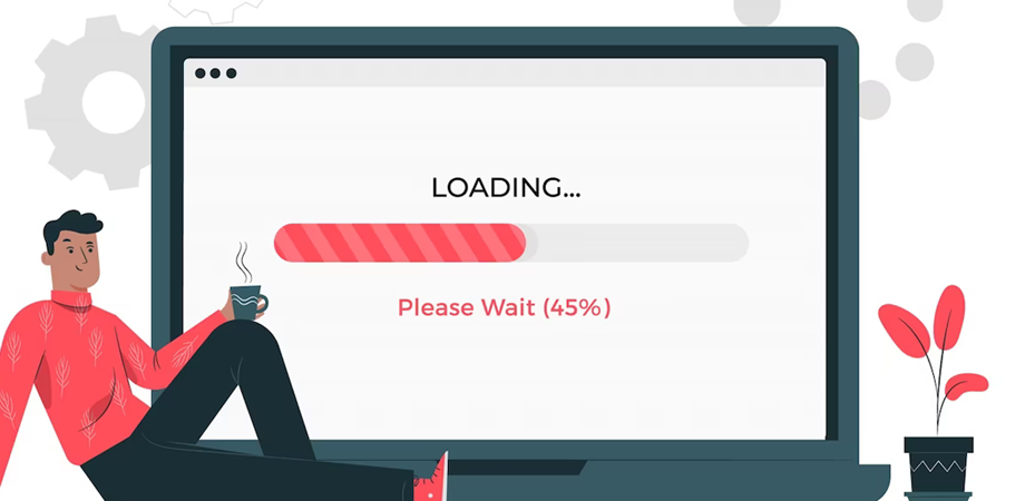 Slow load time can have a negative impact on the overall design of a website.