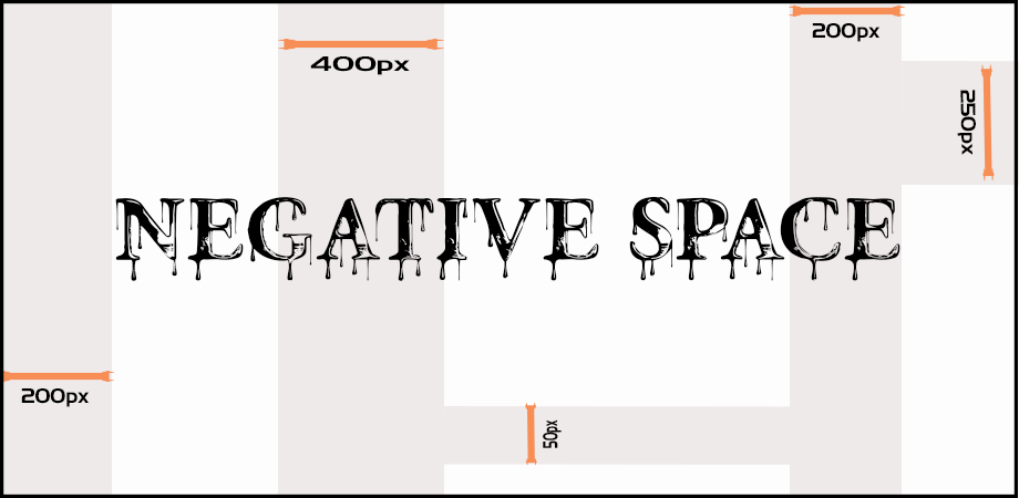 Explaining Negative Space on a web page