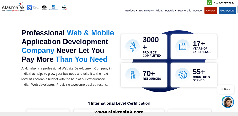 Alakmalak Technologies has experience of more than 17 years and more than 3000 projects in website design and development.