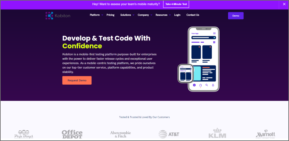 Kobiton Mobile Testing Tools