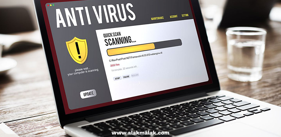 Scanning the device with antivirus software