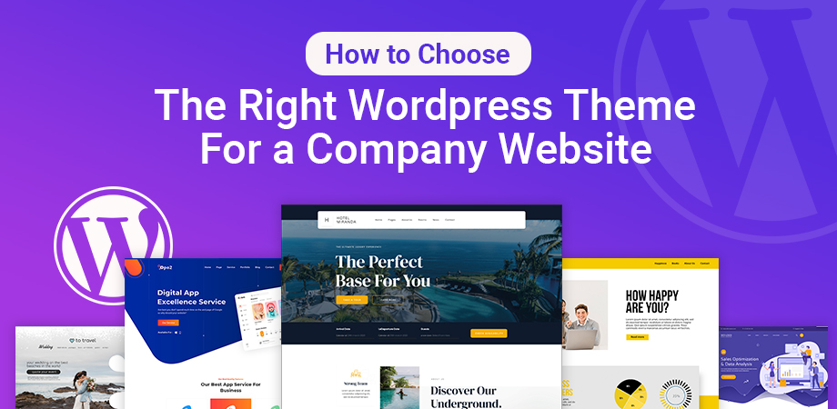 How to choose the right wordpress theme for a company website