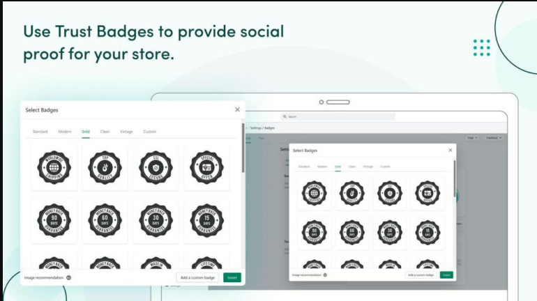 Trust Badges for Social Proof.