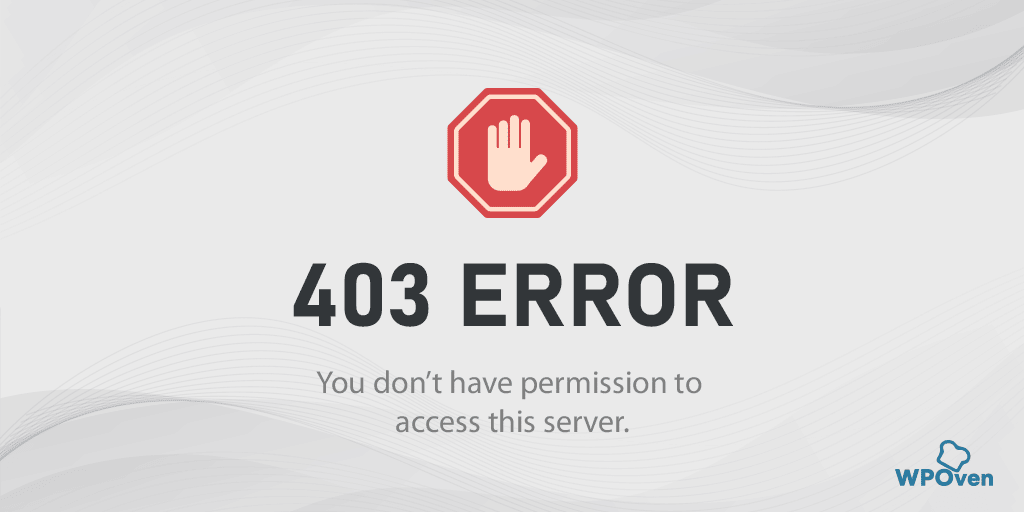 403 Forbidden Error- No permission to access the server