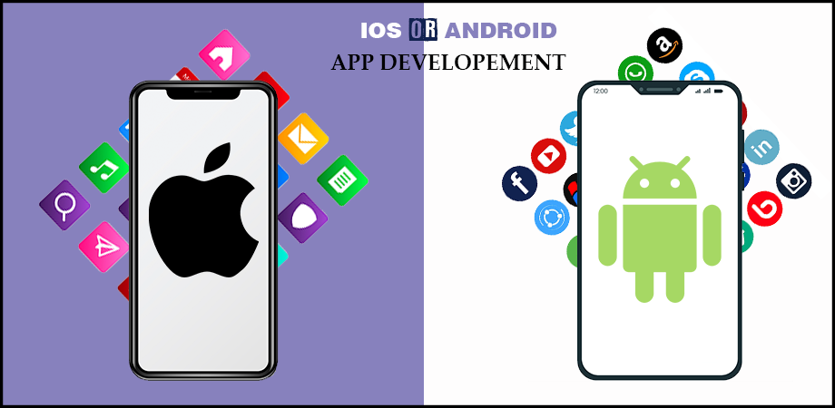 Choose between iOS and Android for app development.