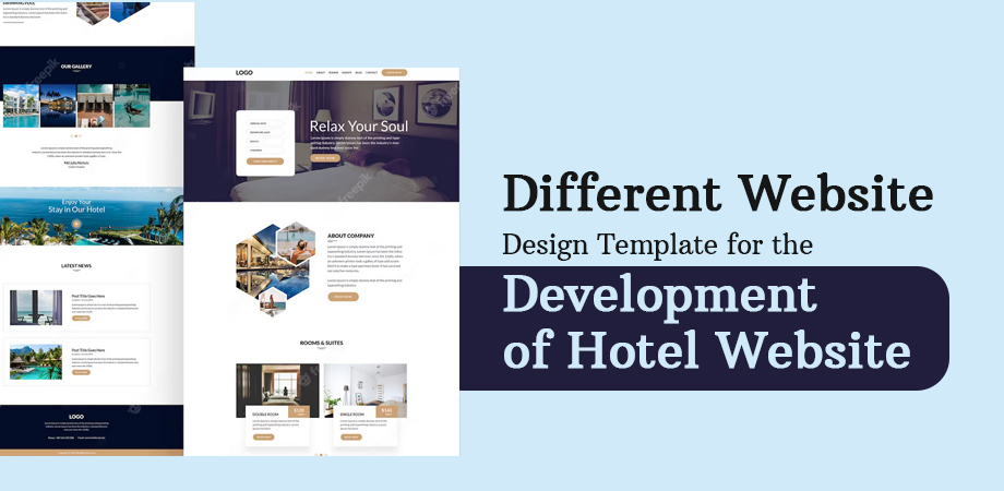 Different Website Design Template for the Development of Hotel Website