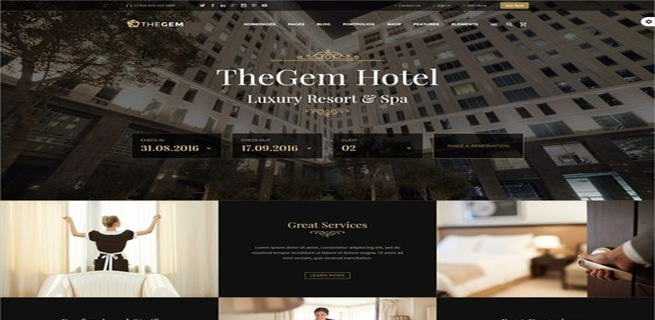 Website Design Template For TheGem