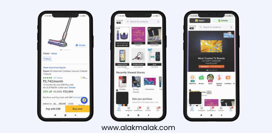 Flipkart Mobile App Screenshots