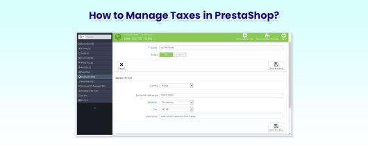 How to Manage Taxes in PrestaShop?