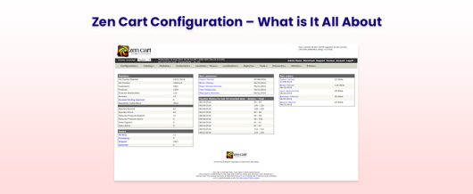 Zen Cart Configuration – What is It All About