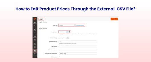 How to Edit Product Prices Through the External .CSV File?