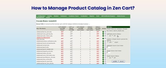 How to Manage Product Catalog in Zen Cart?
