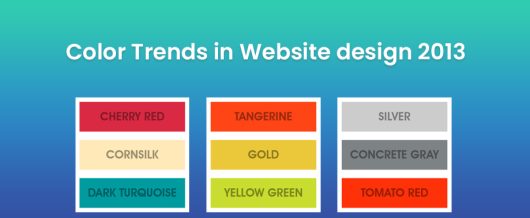Color Trends in Website design 2013