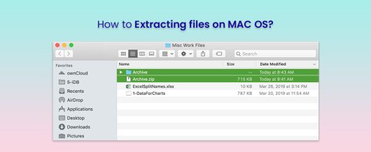 How to Extracting files on MAC OS?