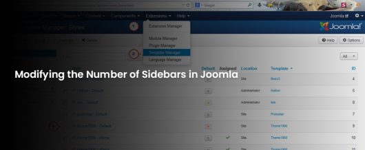 Modifying the number of sidebars in Joomla