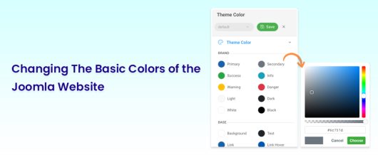 Changing the basic colors of the Joomla Website