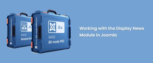 Working with the Display News Module in Joomla