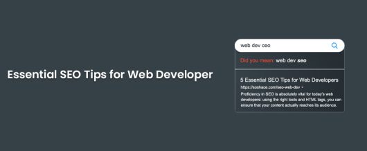 Essential SEO tips for Web Developer