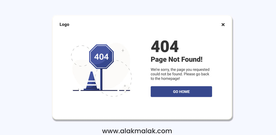 A customized 404 error page.