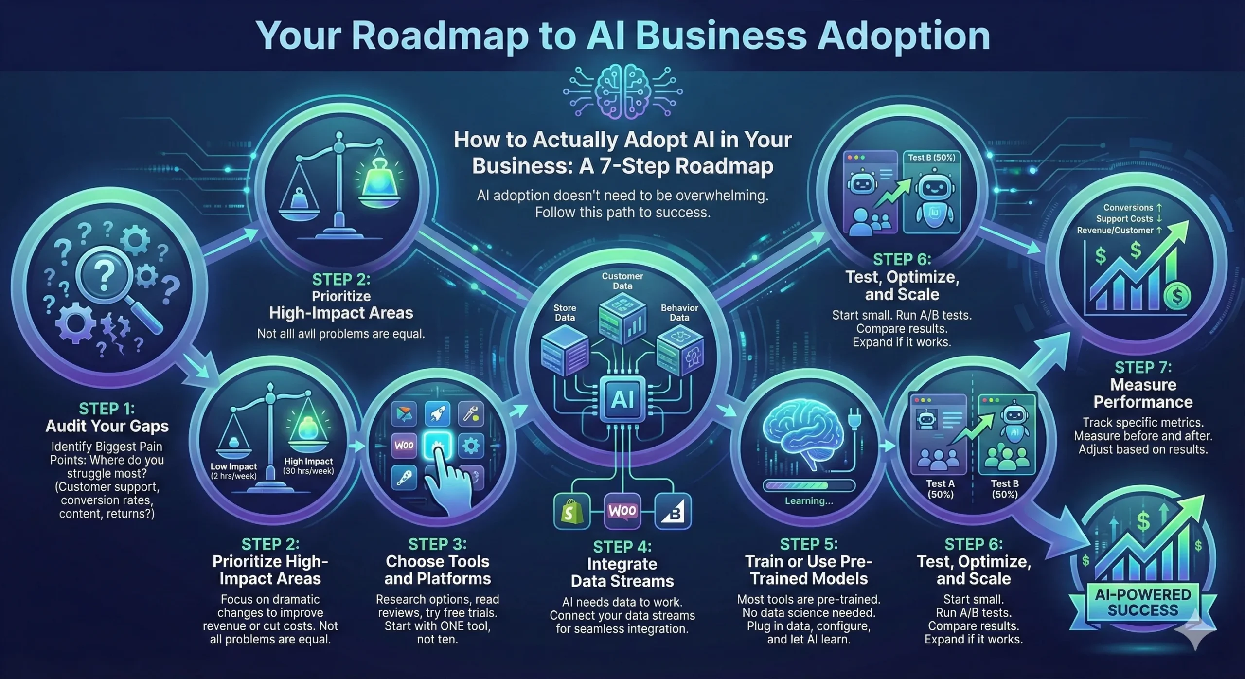 How to Actually Adopt AI in Your Business: Step by Step Guide